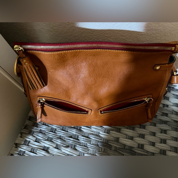 Dooney & Bourke Florentine Leather Medium Zip Hobo Shoulder Bag - Picture 15 of 16